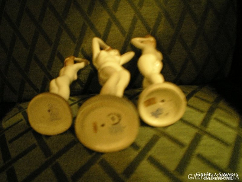 3 Pcs. Aquincum, Budapest porcelain file
