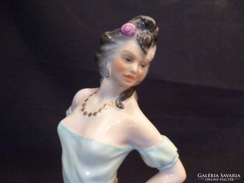 Y905 Herendi porcelán Carmen figura 29 cm