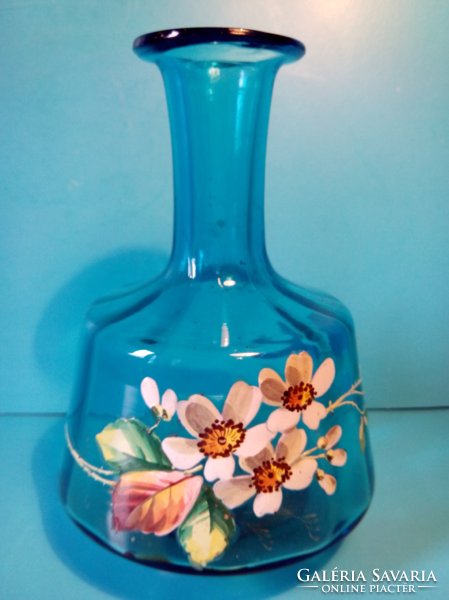 Moser cobalt blue glass vase