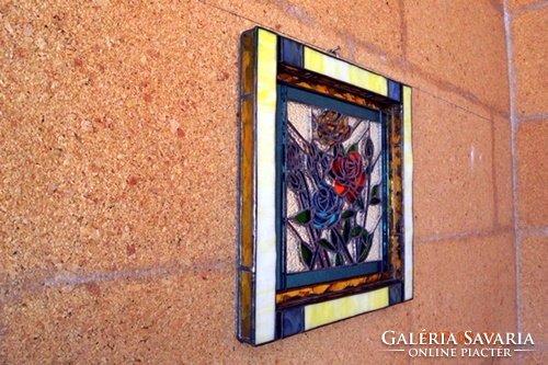 X. Bouquet of roses. Original 3d. Tiffany wall picture sale!