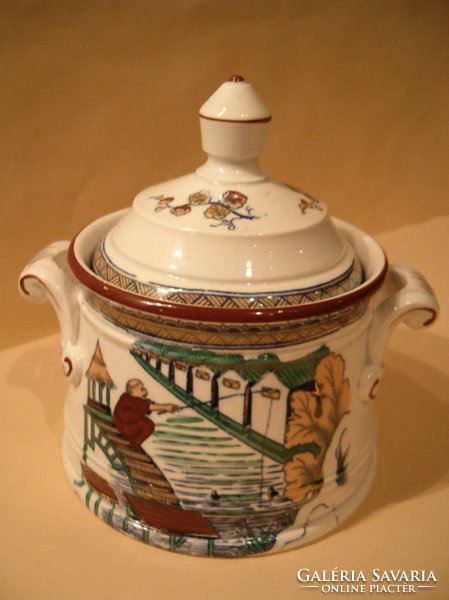 Antique Sarreguemines tea set