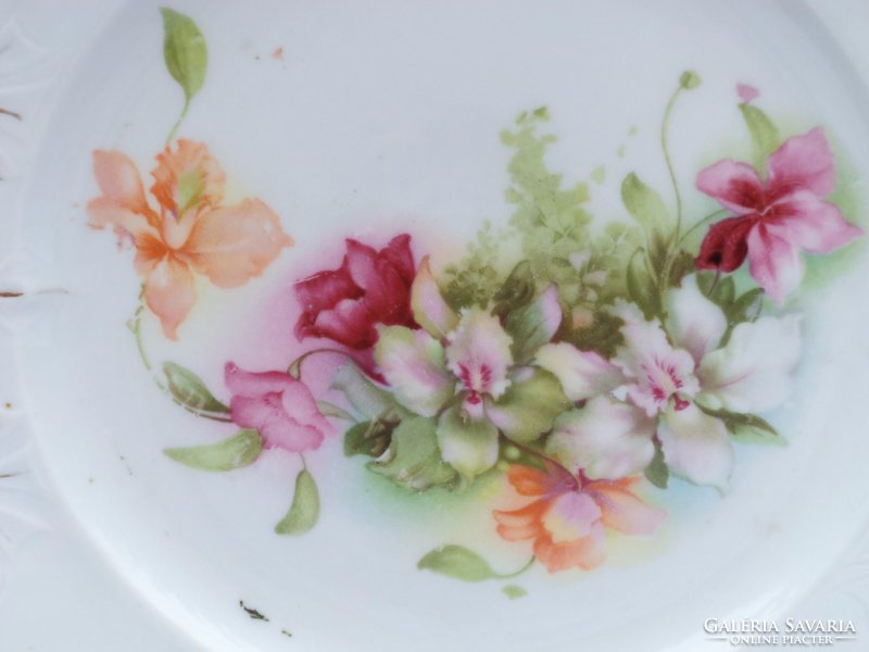 AKCIÓ !!!!!!!! Antik orchideás tál ,tányér  