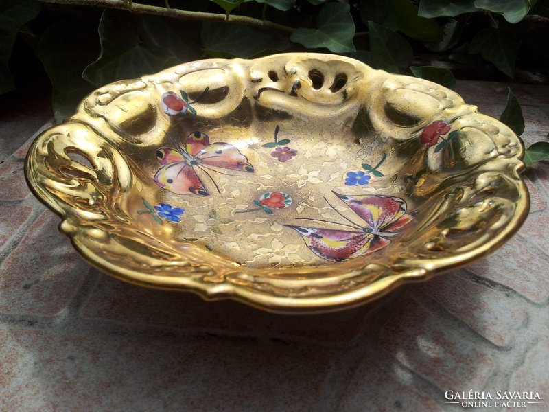 Butterfly gilded bowl