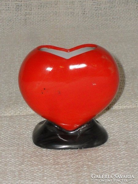 Figurás, szívecskés kis váza 02  ( DBZ0055 )