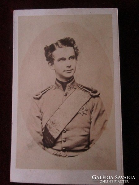  Ritka 1860 II. Lajos bajor király 1860 CVD fotó