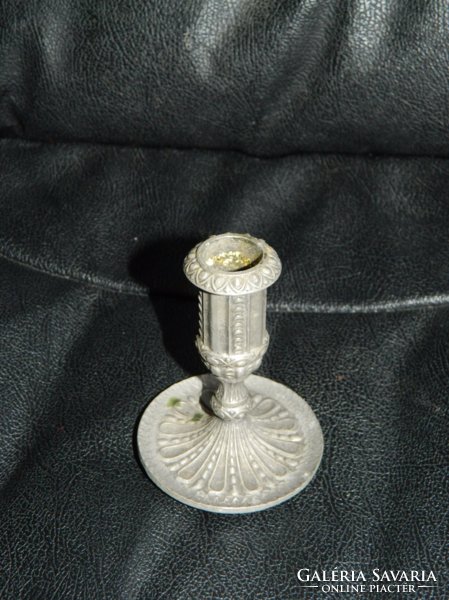 Norwegian marked table tin candlestick