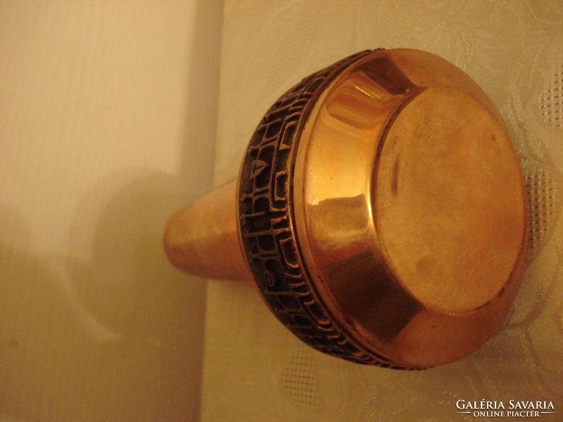 Industrial copper vase