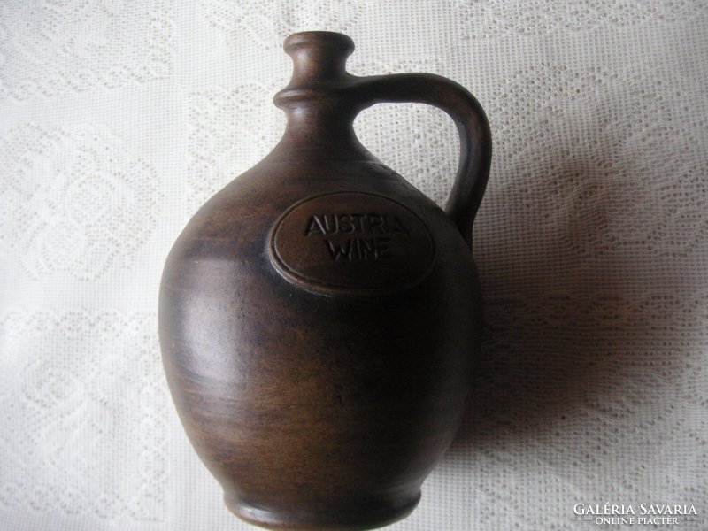 Austrian, antique ceramics, wine jug, marked