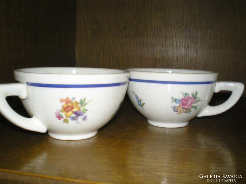Pre-war chilled tivadar aquincum porcelain tea cup 2 pcs