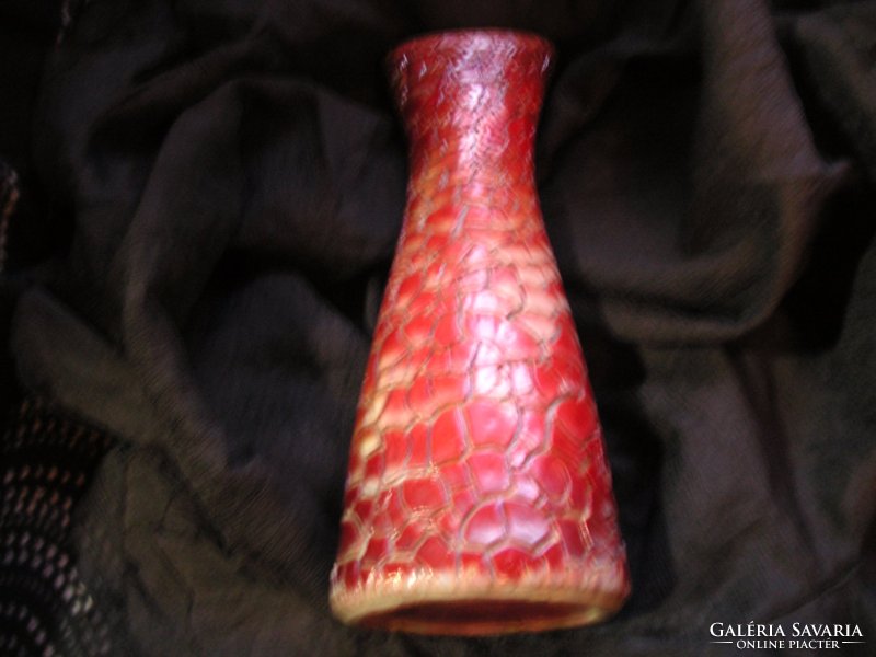 Zsolnay cracked glazed vase