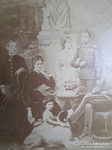 1882 Ferenc József SZISZI + család eredeti fotó