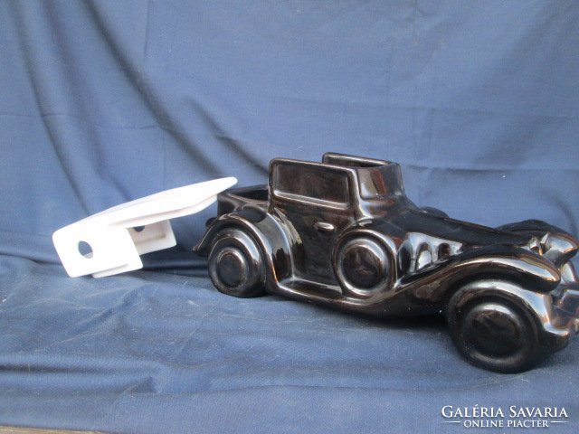 Made of porcelain Mercedes cabrio 1935 model huge biscuit container