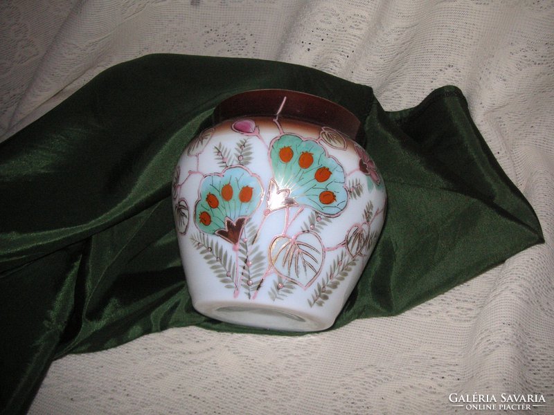 Antique, broken, bay glass vase