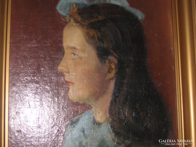 Csáki- Moronyák József  , Kossuth Díjas  ( Orosháza  .1910 ) Lányportré