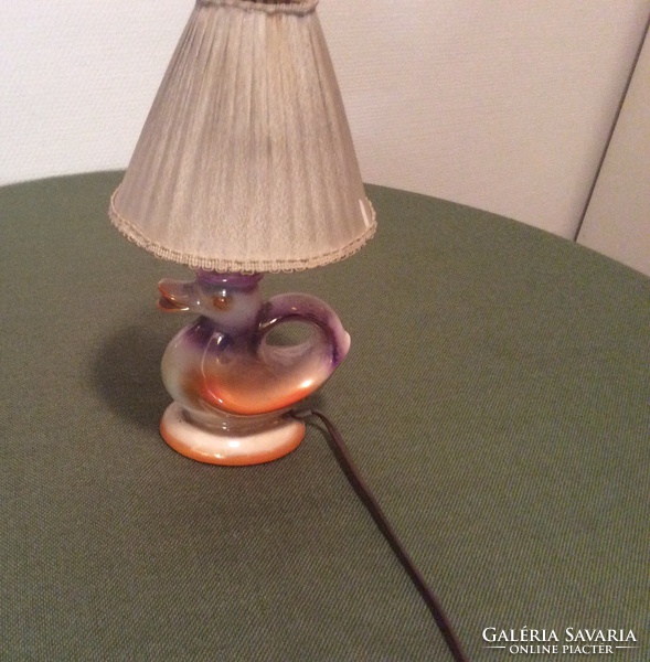 Retro table lamp with umbrella