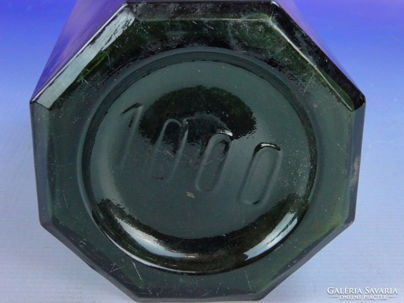 0F659 Antik méregzöld LYSOFORM üveg patikaüveg