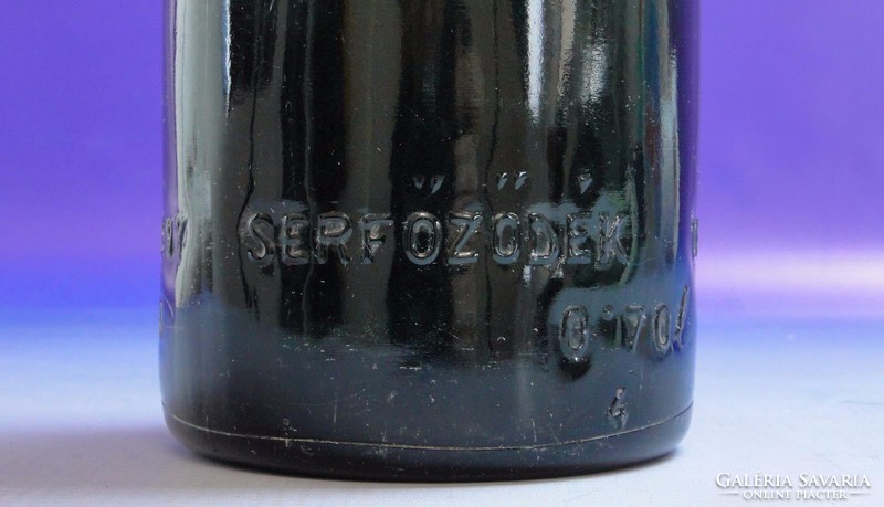 0F661 Régi HAGGENMACHER üveg sörös üveg 28 cm