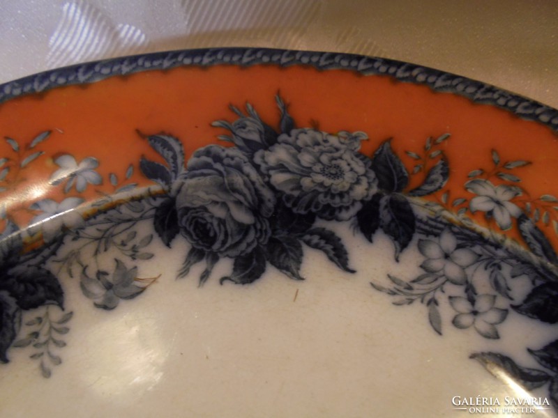 Gyönyörű antik angol porcelán tányér