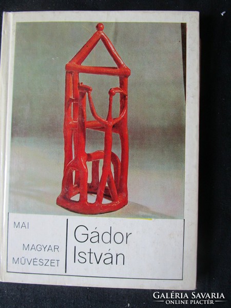 István Gádor ceramic dedicated book and photo 1971