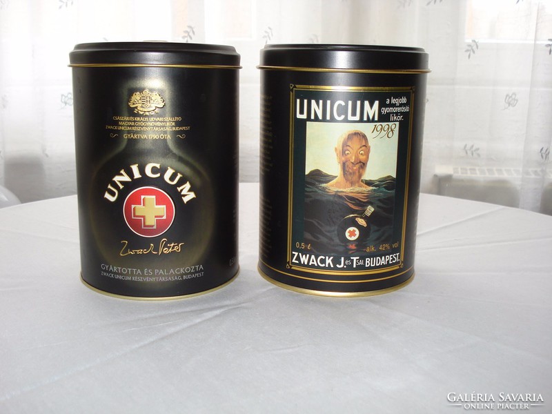 Unicum-os fém díszdobozok