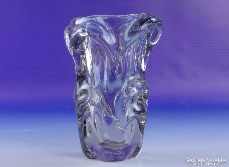 0F560 Retro lila művészi üveg váza