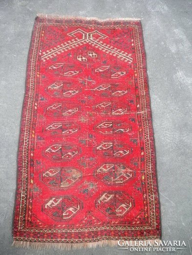 D349 Antik imaszőnyeg kaukázusi minta 140 x 72 cm