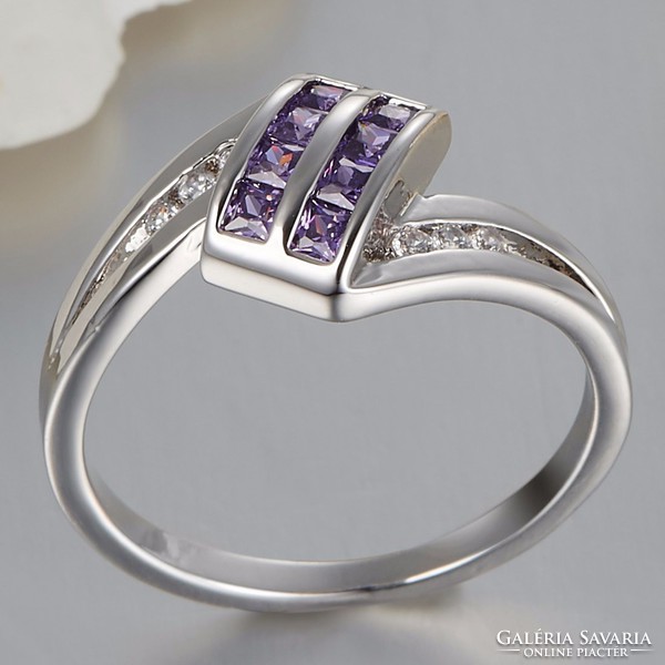 Purple stone ring size 7 (size 54)