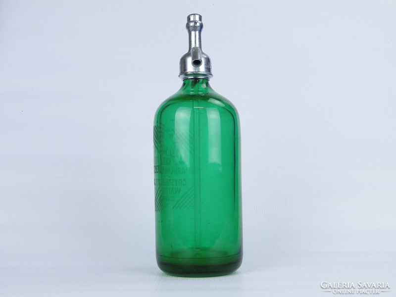 0D890 Gyűjtői antik amerikai zöld szódásüveg USA