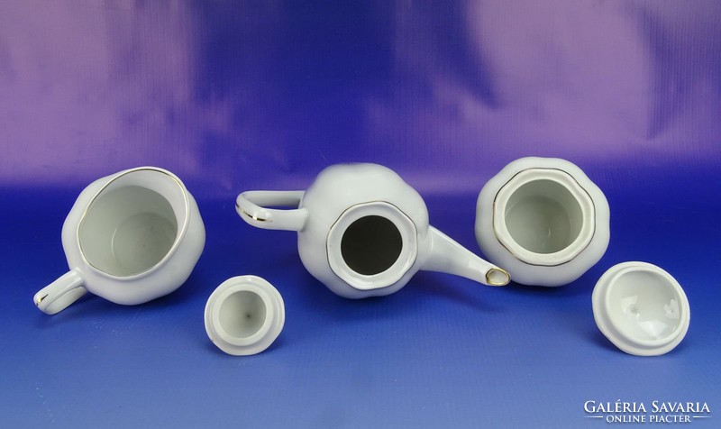 0H805 Régi porcelán kávés készlet 3 darab