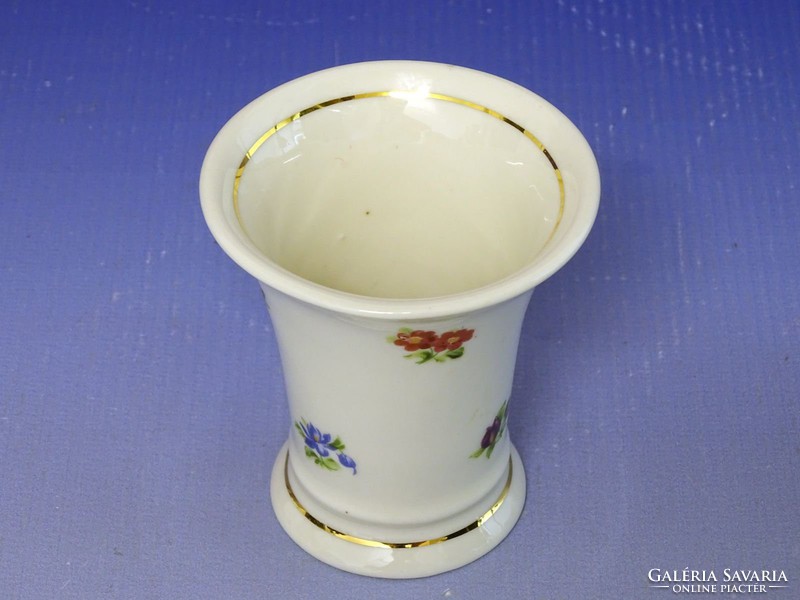 0I613 Régi UNTERWEISSBACH porcelán váza 7 cm