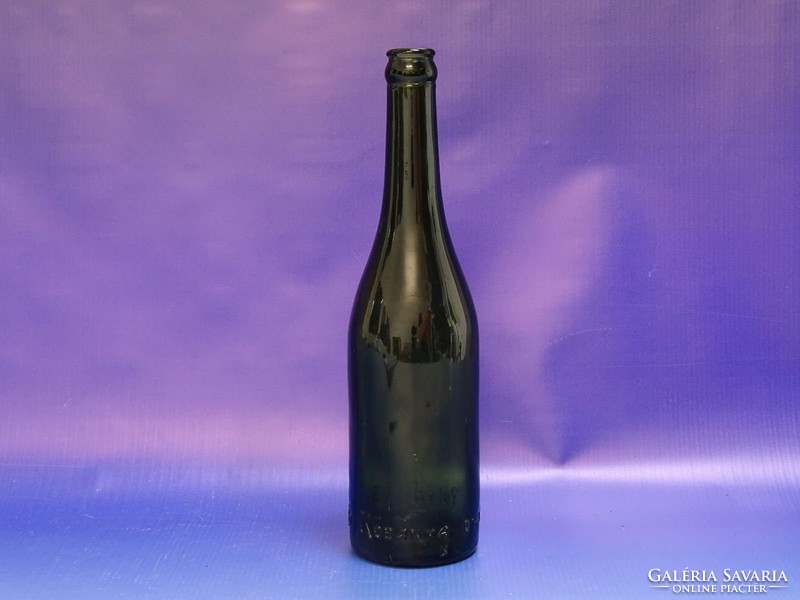 0I689 Antik KŐBÁNYAI üveg sörös üveg 27 cm