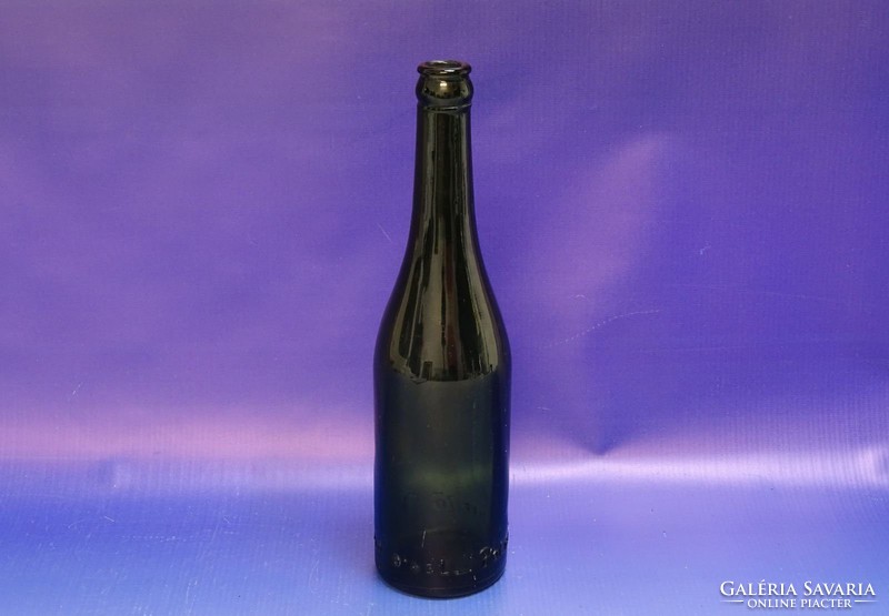 0I689 Antik KŐBÁNYAI üveg sörös üveg 27 cm