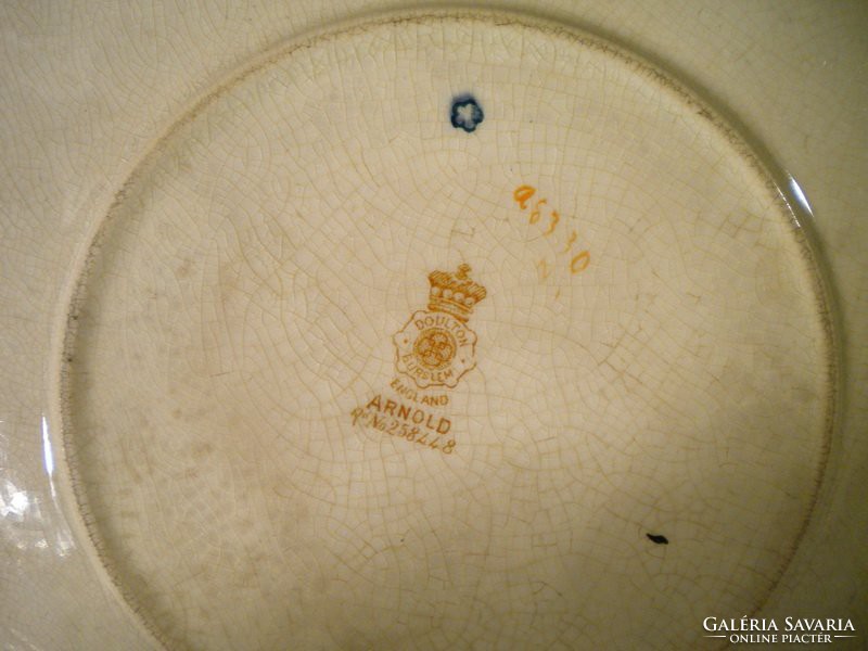 Q734 Antik angol fajansz tányér