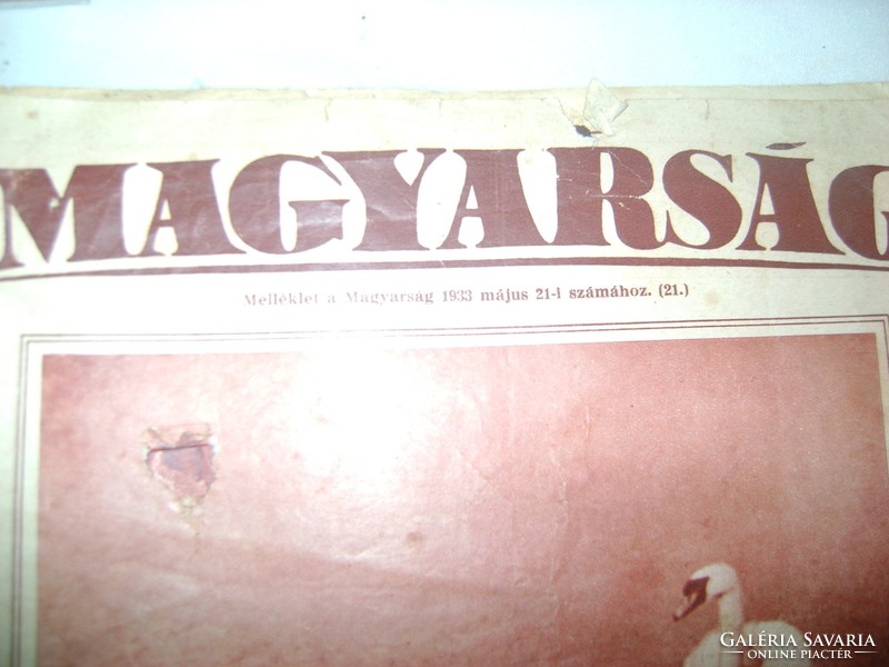MAGYARSÁG újság - 1933