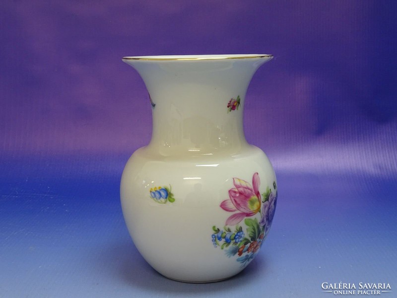 0I576 Régi herendi porcelán váza 14.5 cm
