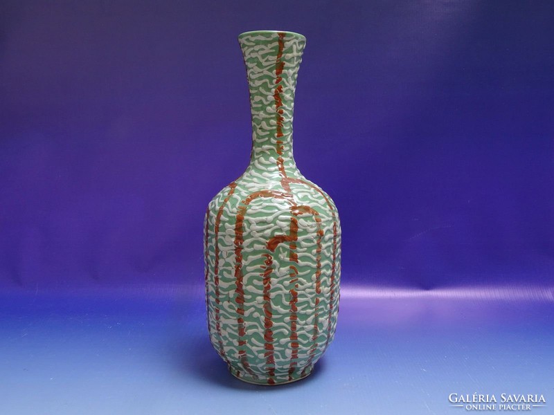 0I619 Iparművészeti Gorka kerámia váza 31 cm