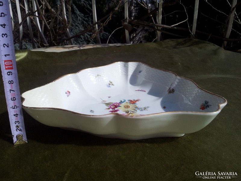 Antique Herend triangular bowl
