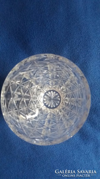 Régi ólomkristály váza (21 cm)
