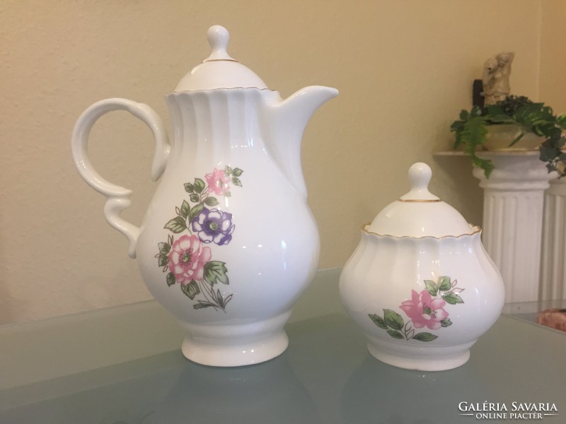 CEROC  porcelán kiöntő, cukortartó