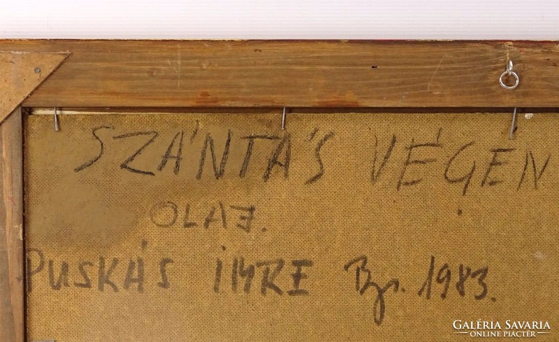 0J669 Puskás Imre : "Szántás végén" 1983