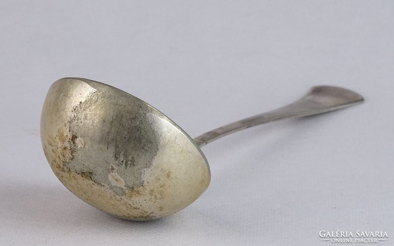 0J716 Antik ezüstözött HERRMANN alpakka merőkanál