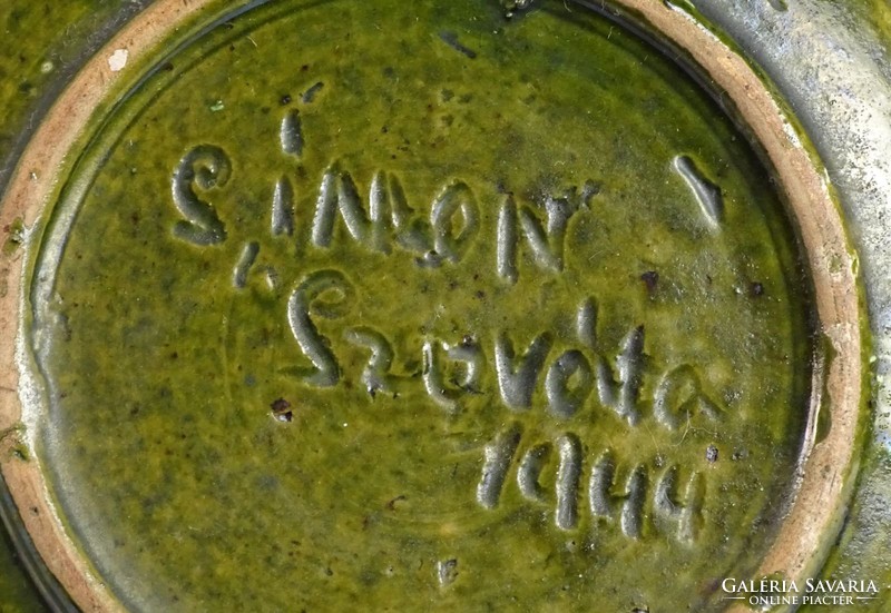 0J886 Szovátai kerámia falitányér SIMON 1944