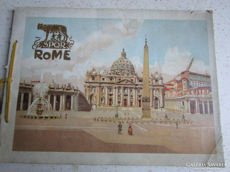 Great Rome picture leporello photo album album 26 pictures 1895