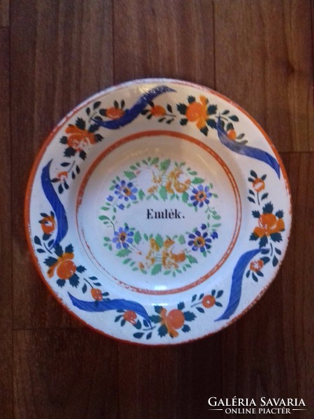 Antique old wilhelmsburg wall plate bowl