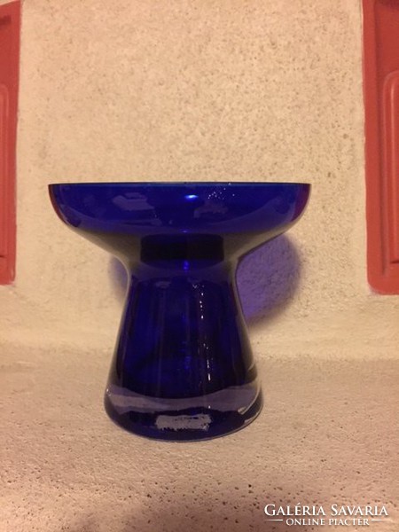 Kék kristályüveg váza (5)
