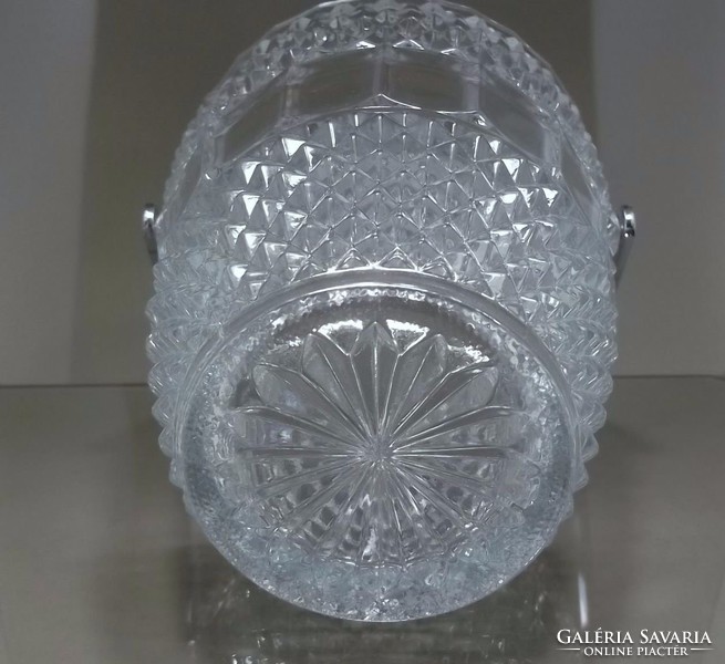 Üveg jégtartó fém füllel