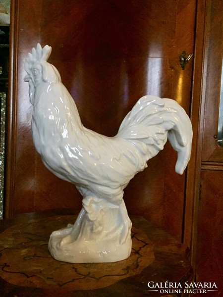 Antique white (no longer available, rarity) Herend giant rooster