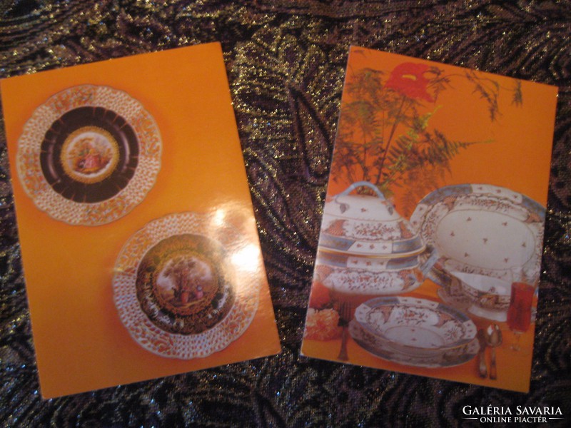 Herendi képeslapok , posta tiszták , a 70 es évek 15 x 10,5 cm