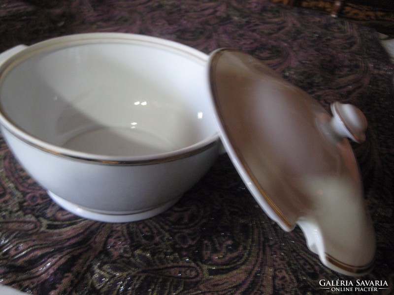 Zsolnay, retro soup bowl, nice condition, 25 x 18 cm.