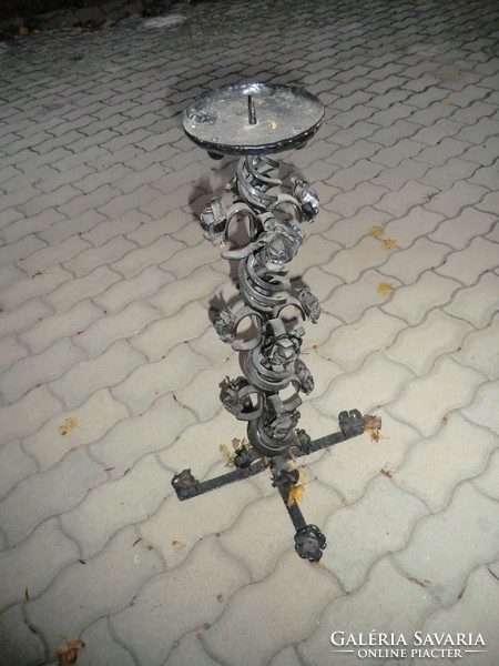 Unique special wrought iron giant candlestick